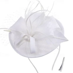 Kentucky Fascinators Hats for Women - Vintage Tea Party Attire Outfit Headband Church Veil Derby Hat for Women