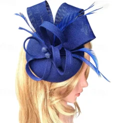Kentucky Fascinators Hats for Women - Vintage Tea Party Attire Outfit Headband Church Veil Derby Hat for Women
