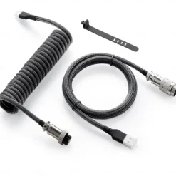 Keyboard Coiled USB C Cable for Gaming Keyboard Double-Sleeved Mechanical Keyboard Cable with Detachable Metal Aviator 1.5M USB-C to USB-A