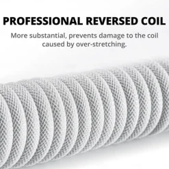 Keyboard Coiled USB C Cable for Gaming Keyboard Double-Sleeved Mechanical Keyboard Cable with Detachable Metal Aviator 1.5M USB-C to USB-A