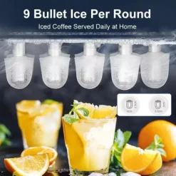 15KG Ice Machine Electric Generator Cooler Mini Ice Cube Maker With Handle Chopper Kitchen Appliance for Bars Restaurants Hotels