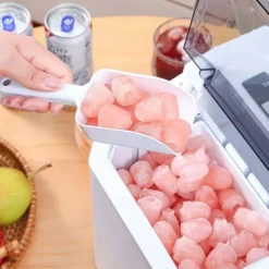 15KG Ice Machine Electric Generator Cooler Mini Ice Cube Maker With Handle Chopper Kitchen Appliance for Bars Restaurants Hotels