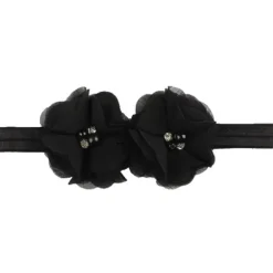 Kids / Toddler Girls' Fashion Baby Headband Two Hand-Stitched Chiffon Rhinestone Floral Headband Children's Flower Headband Hair Accessories