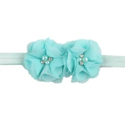 Kids / Toddler Girls' Fashion Baby Headband Two Hand-Stitched Chiffon Rhinestone Floral Headband Children's Flower Headband Hair Accessories