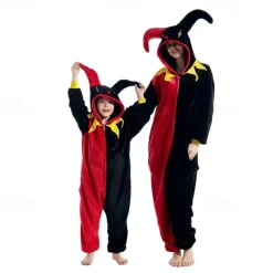 Kid's Adults' Animal Cartoon Group Costume Nightwear Onesie Pajamas Carnival Costume Animal Clown Onesie Pajamas Kigurumi Pajamas Cute For Men and Women Boys and Girls Christmas Carnival New Year