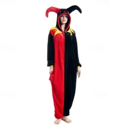 Kid's Adults' Animal Cartoon Group Costume Nightwear Onesie Pajamas Carnival Costume Animal Clown Onesie Pajamas Kigurumi Pajamas Cute For Men and Women Boys and Girls Christmas Carnival New Year