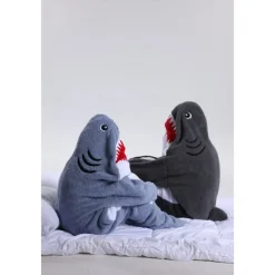 Kid's Adults' Animal Group Costume Onesie Costume Carnival Costume Shark Cartoon Dolphin Onesie Pajamas Kigurumi Pajamas Charm Funny Costume For Men and Women Boys and Girls Carnival Cartoon
