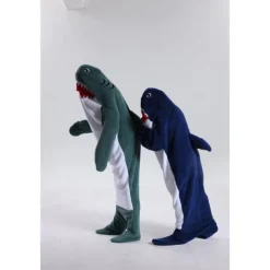 Kid's Adults' Animal Group Costume Onesie Costume Carnival Costume Shark Cartoon Dolphin Onesie Pajamas Kigurumi Pajamas Charm Funny Costume For Men and Women Boys and Girls Carnival Cartoon