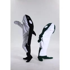 Kid's Adults' Animal Group Costume Onesie Costume Carnival Costume Shark Cartoon Dolphin Onesie Pajamas Kigurumi Pajamas Charm Funny Costume For Men and Women Boys and Girls Carnival Cartoon