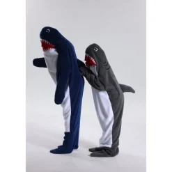 Kid's Adults' Animal Group Costume Onesie Costume Carnival Costume Shark Cartoon Dolphin Onesie Pajamas Kigurumi Pajamas Charm Funny Costume For Men and Women Boys and Girls Carnival Cartoon