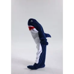 Kid's Adults' Animal Group Costume Onesie Costume Carnival Costume Shark Cartoon Dolphin Onesie Pajamas Kigurumi Pajamas Charm Funny Costume For Men and Women Boys and Girls Carnival Cartoon