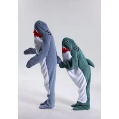 Kid's Adults' Animal Group Costume Onesie Costume Carnival Costume Shark Cartoon Dolphin Onesie Pajamas Kigurumi Pajamas Charm Funny Costume For Men and Women Boys and Girls Carnival Cartoon