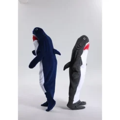Kid's Adults' Animal Group Costume Onesie Costume Carnival Costume Shark Cartoon Dolphin Onesie Pajamas Kigurumi Pajamas Charm Funny Costume For Men and Women Boys and Girls Carnival Cartoon