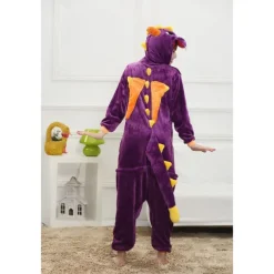 Kid's Adults' Character Nightwear Onesie Costume Dragon Onesie Pajamas Kigurumi Pajamas For Men and Women Boys and Girls Carnival Cartoon