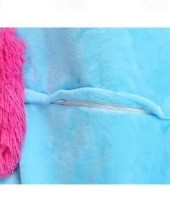 Kid's Adults' Kigurumi Pajamas Nightwear Camouflage Unicorn Flying Horse Pony Animal Onesie Pajamas Velvet Mink Cosplay For Boys Girls' Men and Women Christmas Animal Sleepwear Cartoon Festival