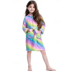 Kid's Animal Kigurumi Pajamas Bathrobe Unicorn Flying Horse Onesie Pajamas Kigurumi Pajamas For Boys and Girls Christmas Children's Day New Year Cartoon