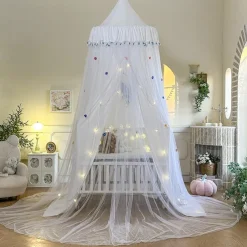Kids Bed Canopy Double Layer Canopy for Bed,Nursery Room Baby Crib Tent Mosquito Net for Girls Boys