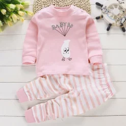 Kids Boys 2 Pieces T-shirt & Pants Long Sleeve Owl A01 A02 Animal Cartoon Crewneck Summer Spring Basic Home 3-7 Years