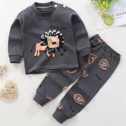 Kids Boys 2 Pieces T-shirt & Pants Long Sleeve Owl A01 A02 Animal Cartoon Crewneck Summer Spring Basic Home 3-7 Years