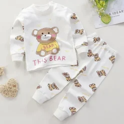 Kids Boys 2 Pieces T-shirt & Pants Long Sleeve Owl A01 A02 Animal Cartoon Crewneck Summer Spring Basic Home 3-7 Years