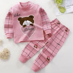 Kids Boys 2 Pieces T-shirt & Pants Long Sleeve Owl A01 A02 Animal Cartoon Crewneck Summer Spring Basic Home 3-7 Years