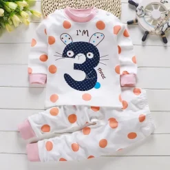 Kids Boys 2 Pieces T-shirt & Pants Long Sleeve Owl A01 A02 Animal Cartoon Crewneck Summer Spring Basic Home 3-7 Years