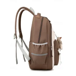 Kid's Boys' Girls' Backpack School Bag Bookbag School Backpack Bookbag School Daily Solid Color Polyester Oxford Cloth Large Capacity Waterproof Pendant Zipper Black Pink Purple