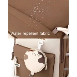 Kid's Boys' Girls' Backpack School Bag Bookbag School Backpack Bookbag School Daily Solid Color Polyester Oxford Cloth Large Capacity Waterproof Pendant Zipper Black Pink Purple