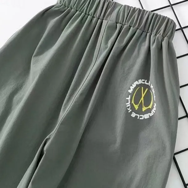 Kids Boys Pants Cargo Pants Trousers Patchwork Pocket Solid Color Quick Dry Breathable Comfort Pants Outdoor Daily Basic Black Army Green Khaki Mid Waist