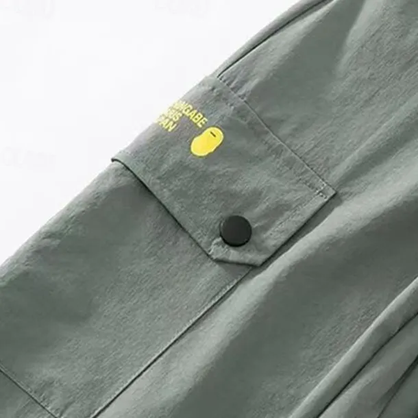 Kids Boys Pants Cargo Pants Trousers Patchwork Pocket Solid Color Quick Dry Breathable Comfort Pants Outdoor Daily Basic Black Army Green Khaki Mid Waist