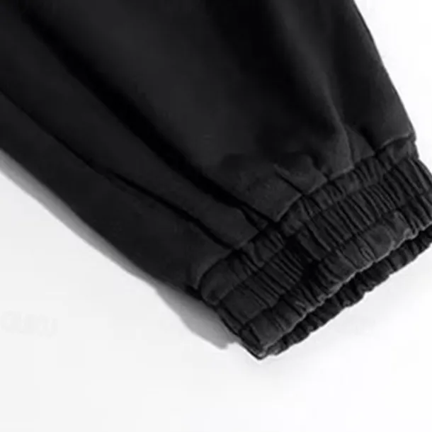 Kids Boys Pants Cargo Pants Trousers Patchwork Pocket Solid Color Breathable Soft Comfort Pants Outdoor Daily Basic Black Khaki Mid Waist