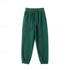 Kids Boys Pants Trousers Solid Color Soft Pants Outdoor Cotton Adorable Daily Ash flecking gray Color blue