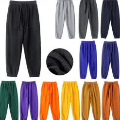 Kids Boys Pants Trousers Solid Color Soft Pants Outdoor Cotton Adorable Daily Ash flecking gray Color blue