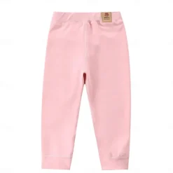 Kids Boys Pants Trousers Solid Color Keep Warm Pants Outdoor Cotton Fashion Daily Yellow Pink Blue Mid Waist