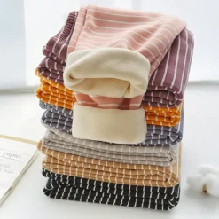 Kids Boys Pants Trousers Stripe Keep Warm Pants Casual Cotton Basic Blue Grey Black White Mid Waist