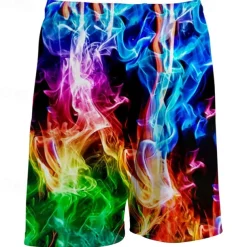 Kids Boys Shorts Graphic Breathable Soft Comfort Shorts Outdoor Sports Fashion Daily Blue Mid Waist