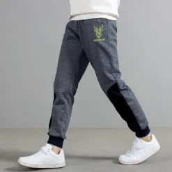 Kids Boys Sweatpants Trousers Cartoon Letter Pants Outdoor Cotton Daily Dark Gray Navy Blue Grey / Winter / Fall