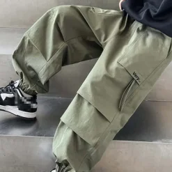 Kids Boys Sweatpants Trousers Pocket Solid Color Breathable Soft Comfort Pants Training Sports Daily Black Green Mid Waist