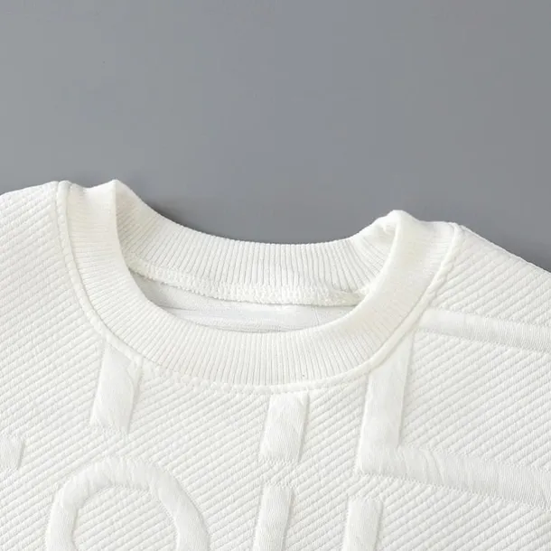 Kids Boys Sweatshirt Letter Long Sleeve Crewneck Fall Winter Sports Fashion Daily Polyester Outdoor Casual