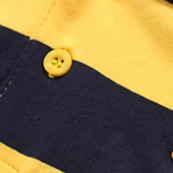 Kids Boys T shirt Tee Cartoon Stripe Long Sleeve Button Cotton Children Top School Adorable Daily Spring Fall GUCI long sleeve thick stripes 7-13 Years