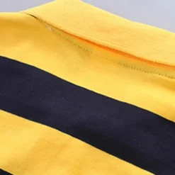 Kids Boys T shirt Tee Cartoon Stripe Long Sleeve Button Cotton Children Top School Adorable Daily Spring Fall GUCI long sleeve thick stripes 7-13 Years