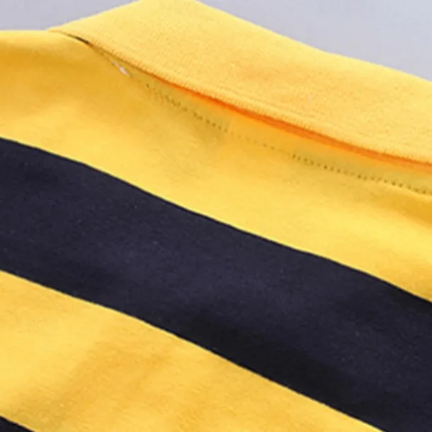 Kids Boys T shirt Tee Cartoon Stripe Long Sleeve Button Cotton Children Top School Adorable Daily Spring Fall GUCI long sleeve thick stripes 7-13 Years