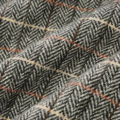 Kid's Boys Woolen Coat Outerwear Plaid Long Sleeve Patchwork Coat Party Fashion Daily Brown Gray Fall Winter 7-13 Years