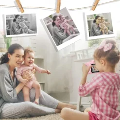 Kids Camera Birthday for Girls and Boys Kids Toys for 3 4 5 6 7 8 Year Old Children Digital Video Selfie Cameras for Toddler with 32GB SD Card Pink