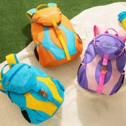 Kids' Colorful School Backpacks – Lightweight Cartoon-Style Bookbags for Boys and Girls with Front Buckle and Side Pockets