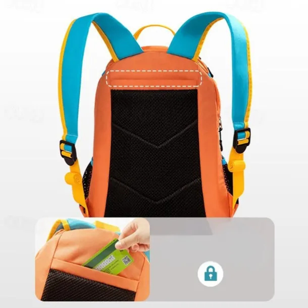 Kids' Colorful School Backpacks – Lightweight Cartoon-Style Bookbags for Boys and Girls with Front Buckle and Side Pockets