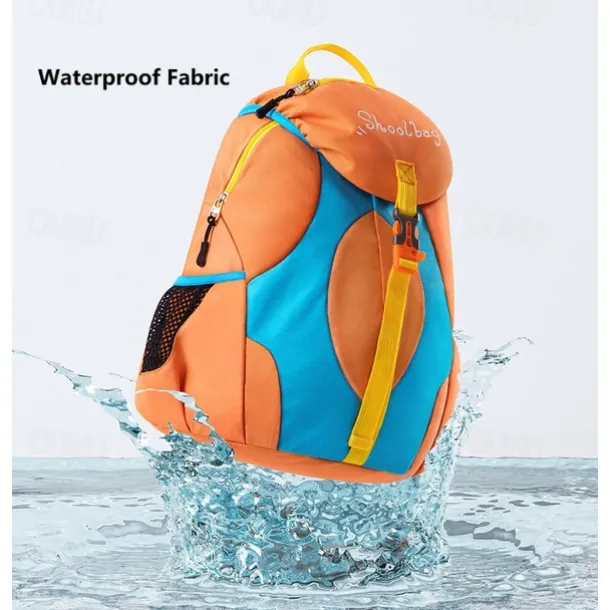 Kids' Colorful School Backpacks – Lightweight Cartoon-Style Bookbags for Boys and Girls with Front Buckle and Side Pockets