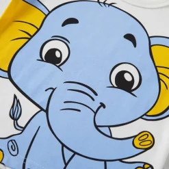 Kid's 3D Graphic Elephant Tee Short Sleeve Summer Fashion Basic Kids 4-8Years Crew Neck Outdoor Casual Daily Regular Fit