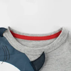 Kid's 3D Graphic Shark Tee Short Sleeve Summer Fashion Basic Kids 4-8Years Crew Neck Outdoor Casual Daily Regular Fit