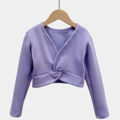 Kids' Dancewear Ballet Activewear Top Solid Girls' Training Performance Long Sleeve High Cotton Blend